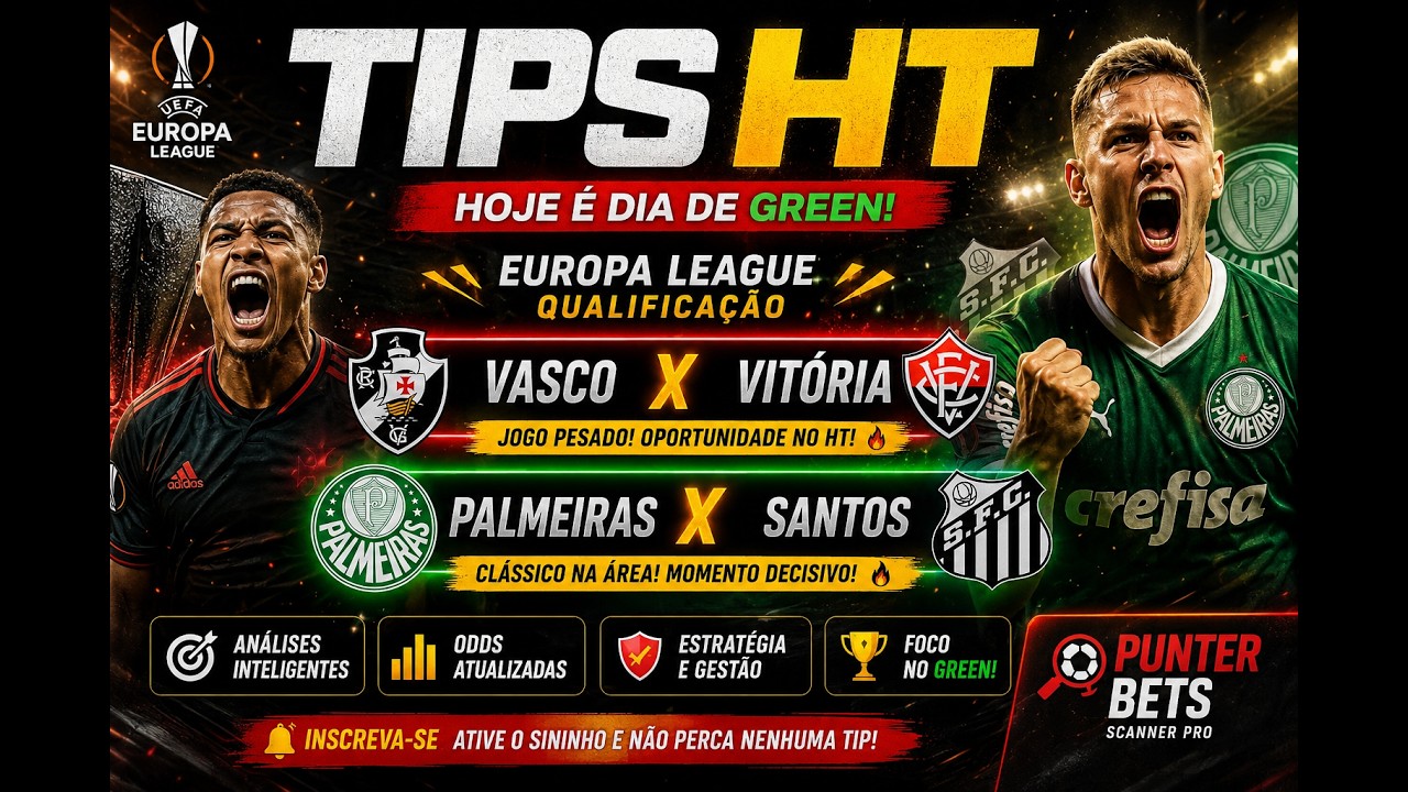 🔥 É DIA DE TIPS HT NO PUNTER BETS! 🔥