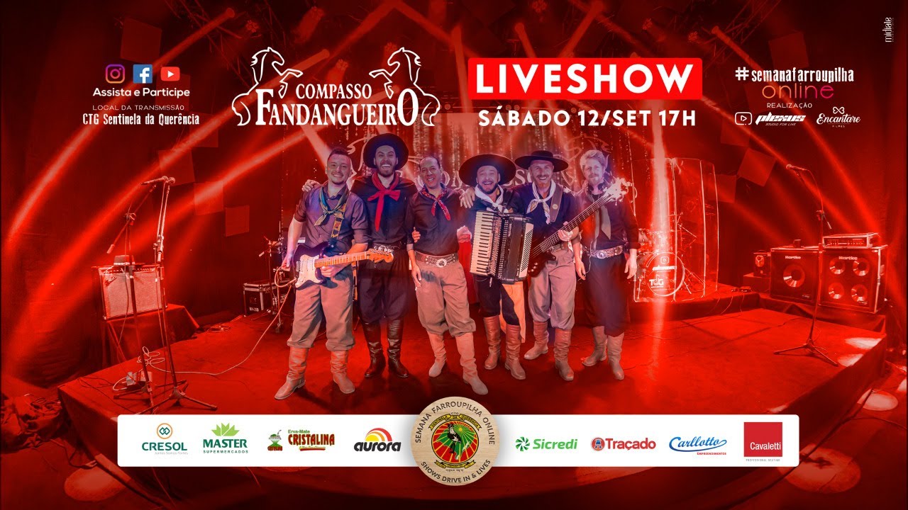 Semana Farroupilha On-line I CTG Sentinela da Querência I Compasso Fandangueiro I Sáb. 12/09