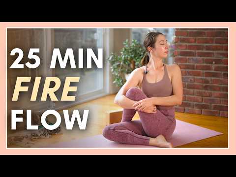 25 min Fire Element Yoga Flow - Core, Twists & Breathwork