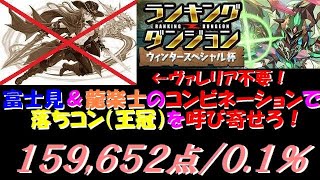 【パズドラ】高得点のカギは富士見だ！ ウィンタースペシャル杯 159,652点/0.1%【ランダン】