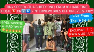 Tiny Speedy From 88 Hard Time HUSTLER CRIPS INTERVIEW! Goes In!