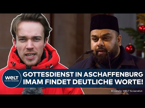 ASCHAFFENBURG: Gedenken an Opfer! Iman richtet mahnende Wort beim Gottesdienst an Deutschland