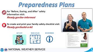 Severe Weather Hazards and Safety Tips ASL Video