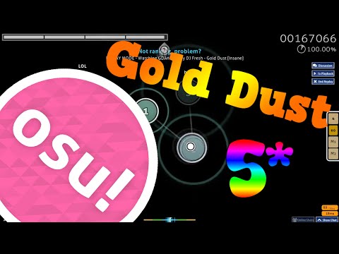 Osu! DJ Fresh - Gold Dust [Insane] 5* | 94.39% [A]