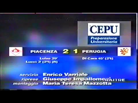 SERIE A 1996/1997: PIACENZA - PERUGIA 2-1
