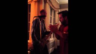 After dinner jam by band members from the Connells