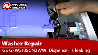GE Washer Repair - Dispenser Is Leaking - Dispenser Assembly