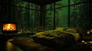 Cabana aconchegante com lareira 🌙 Chuva tropical para descansar corpo e mente naturalmente