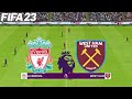 FIFA 23 Liverpool Vs West Ham United Premier League PS5 Full Match Gameplay