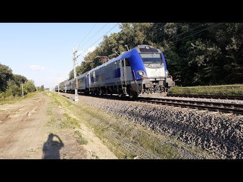 EU160-002+TLK WETLINA z Zagórza i Lublina Gł. do Poznania Gł.,mija lubelski Las Stary Gaj 25.08.2020