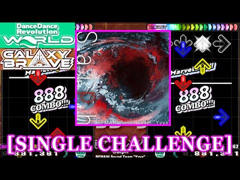 【DDR WORLD】 Saiph / BEMANI Sound Team "Yvya" [SINGLE CHALLENGE] 譜面確認+Clap