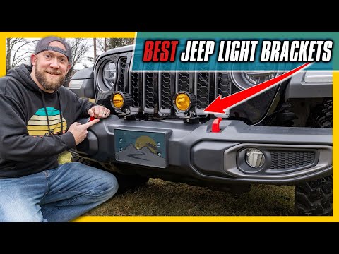 Quadratec LED Light Bracket Install for Jeep Wrangler JL and Jeep Gladiator JT
