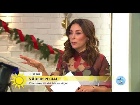 Det blir både vit Lucia och jul meteorologen har snö i sikte - Nyhetsmorgon (TV4)