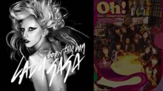 Lady Gaga plagio a SNSD [Girls Generation] Born this way VS Be Happy