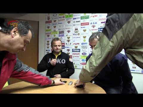 12. kolo (16. října 2013) HC Dukla Jihlava - HC Station  Litoměřice - rozhovory led