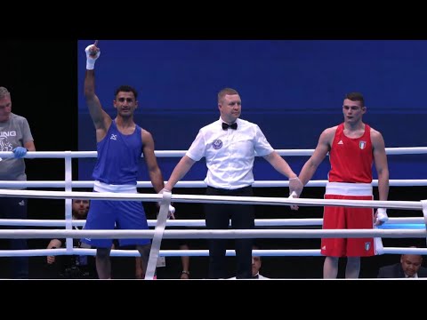 Quarterfinals  (71kg) CAVALLARO Salvatore (ITA) vs  AKBAR Mohammed Harris (ENG) | EUBC 2022