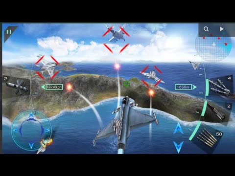 Sky Fighters 3D (Android/ iOS Game) Gameplay [MOD] All Aircrafts unlocked Part 3