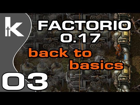 Factorio 0.17 | Back To Basics Ep 3 |  Bus Planning and Biter Visits