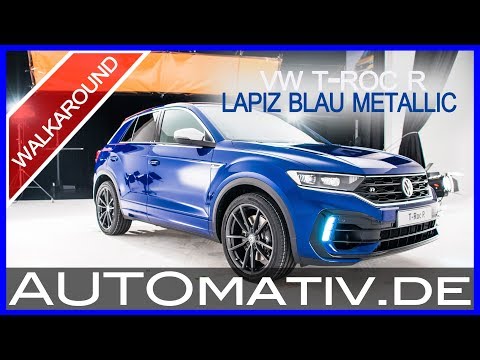 Neuer VW T-Roc R (2019) in Lapiz Blau Metallic - WALKAROUND