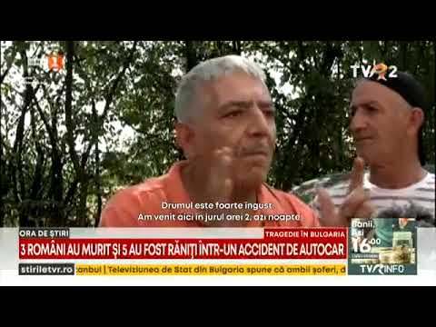 Trei români au murit și 5 au fost grav răniţi într-un accident de autocar, în Bulgaria