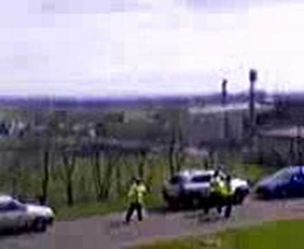 Blues Fans outside Oakwell
