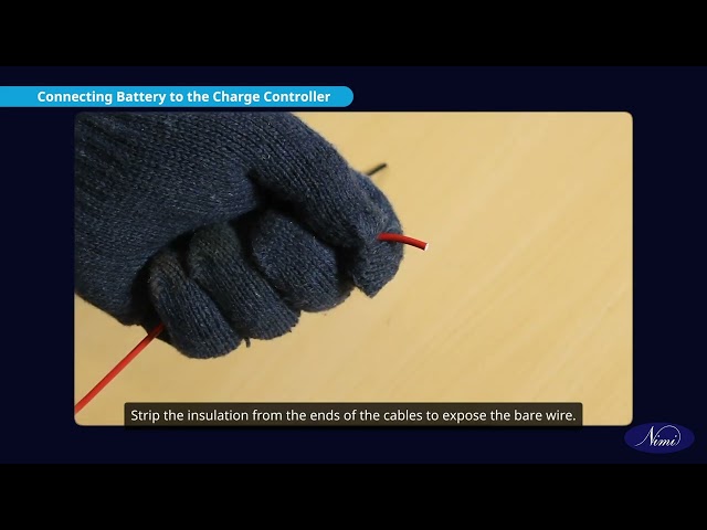 Wire a solar controller to a battery storage station Part 1