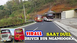 Download lagu VIRAL ‼️Sugeng Rahayu bus driver goes berserk in VS Primajasa duel mp3