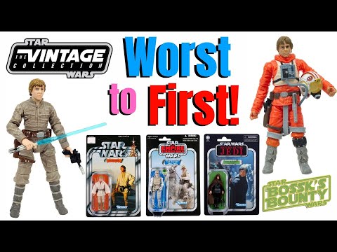 Every Star Wars Vintage Collection Luke Skywalker | Worst to First