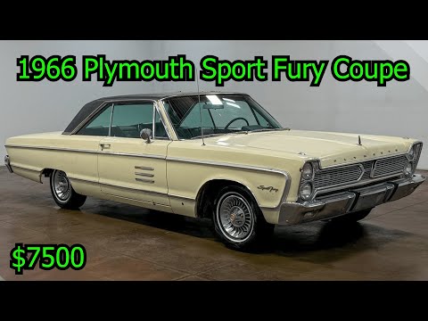 Barn Find 2 Door Muscle Car - 1966 Plymouth Sport Fury Coupe FOR SALE