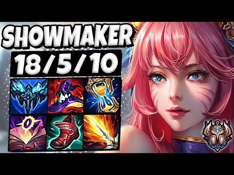 Ahri vs Akshan MID [ DK ShowMaker ] Patch 12.7 Korea Challenger ✅