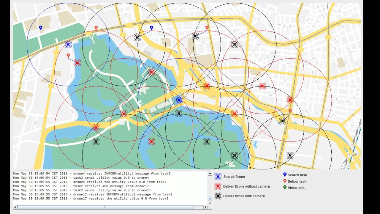 DRONET Task Allocation Problem Demo 5