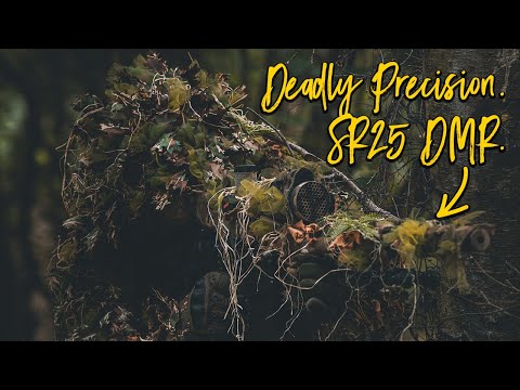 SR25 DMR Precision: Tactical Airsoft Sniping at Its Finest!
