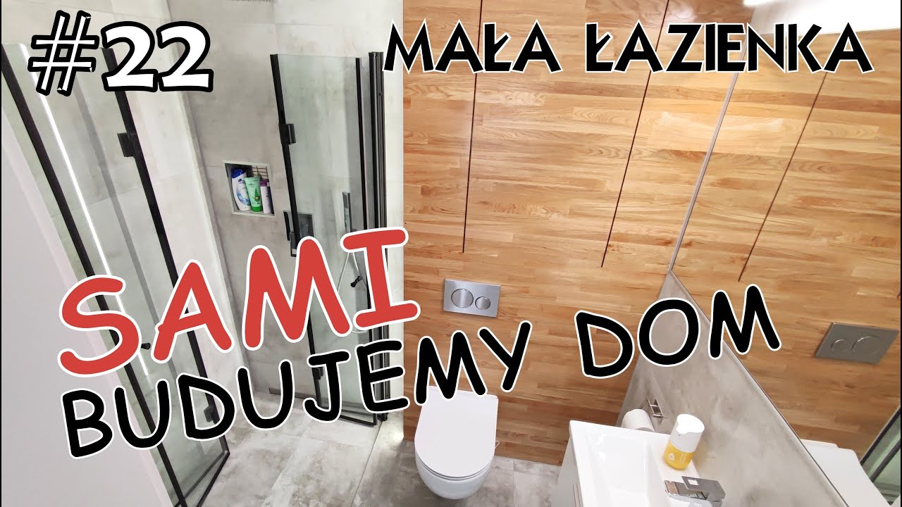 MAŁA ŁAZIENKA 🚿 NOWOCZESNE ROZWIĄZANIA 🛁 | #22 SAMI BUDUJEMY DOM SYSTEMEM GOSPODARCZYM