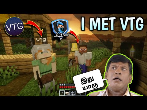 Jill Zone - I Met VTG in Minecraft Survival 😮|| JILL ZONE