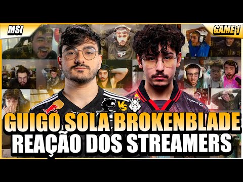 STREAMERS REACT TO GUIGO HUMILIATING WARWICK'S BROKENBLADE SOLOING HIM TWICE IN GAME 1 FUR x G2