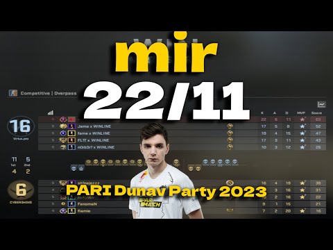 CSGO POV Virtus.pro mir (22/11) vs CYBERSHOKE (OVERPASS) @ PARI Dunav Party 2023