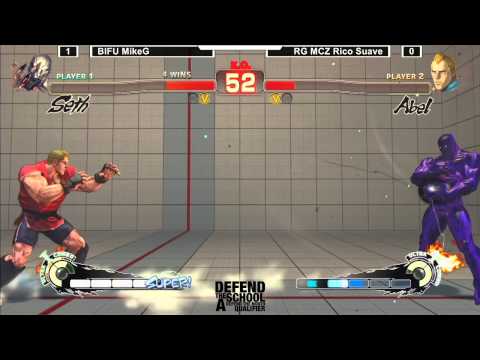SSF4AE @ Defend The School - BIFU MikeG (Seth) vs RG MCZ Rico Suave (Abel)