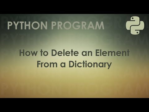 Python Program To Delete An Element From A Dictionary Python Examples