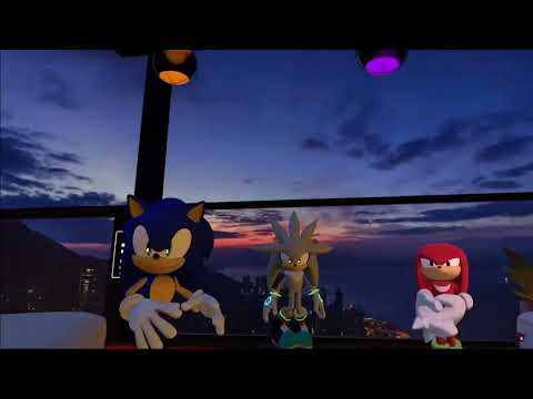 SHADOW KISSED ROUGE?! Sonic, Shadow, Knuckles & Silver's House Party VR Chat VR Chat - Reaction