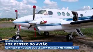 Conheça o avião que levava a cantora Marília Mendonça