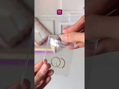 Transparent Jewelry Storage Book Anti Oxidation Jewelry Storage Organizer Bag Jewellery Storage Book