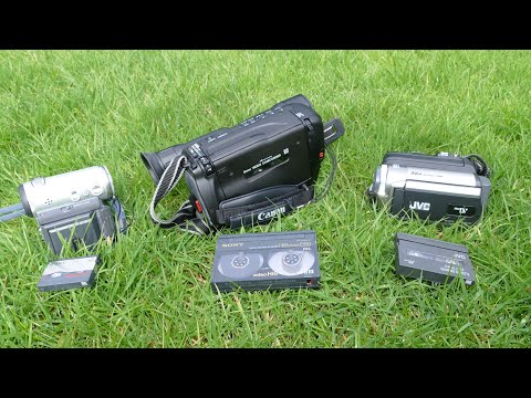 Box full of camcorders