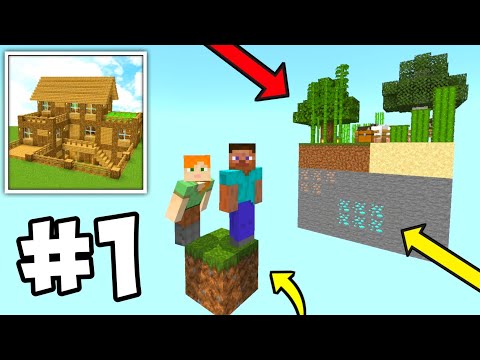 Block Crazy Robo World 2025: SKYBLOCK Multiplayer Survival Walkthrough Gameplay Part 1