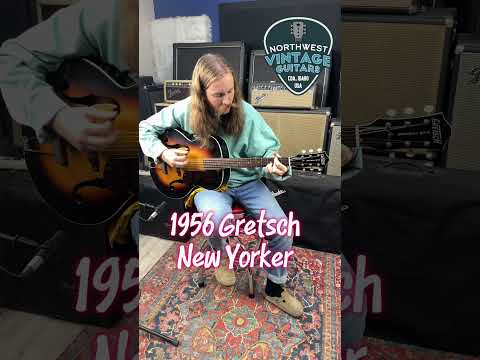 *Video* Gretsch New Yorker Archtop Acoustic Brazilian Fretboard - 1956 image 25