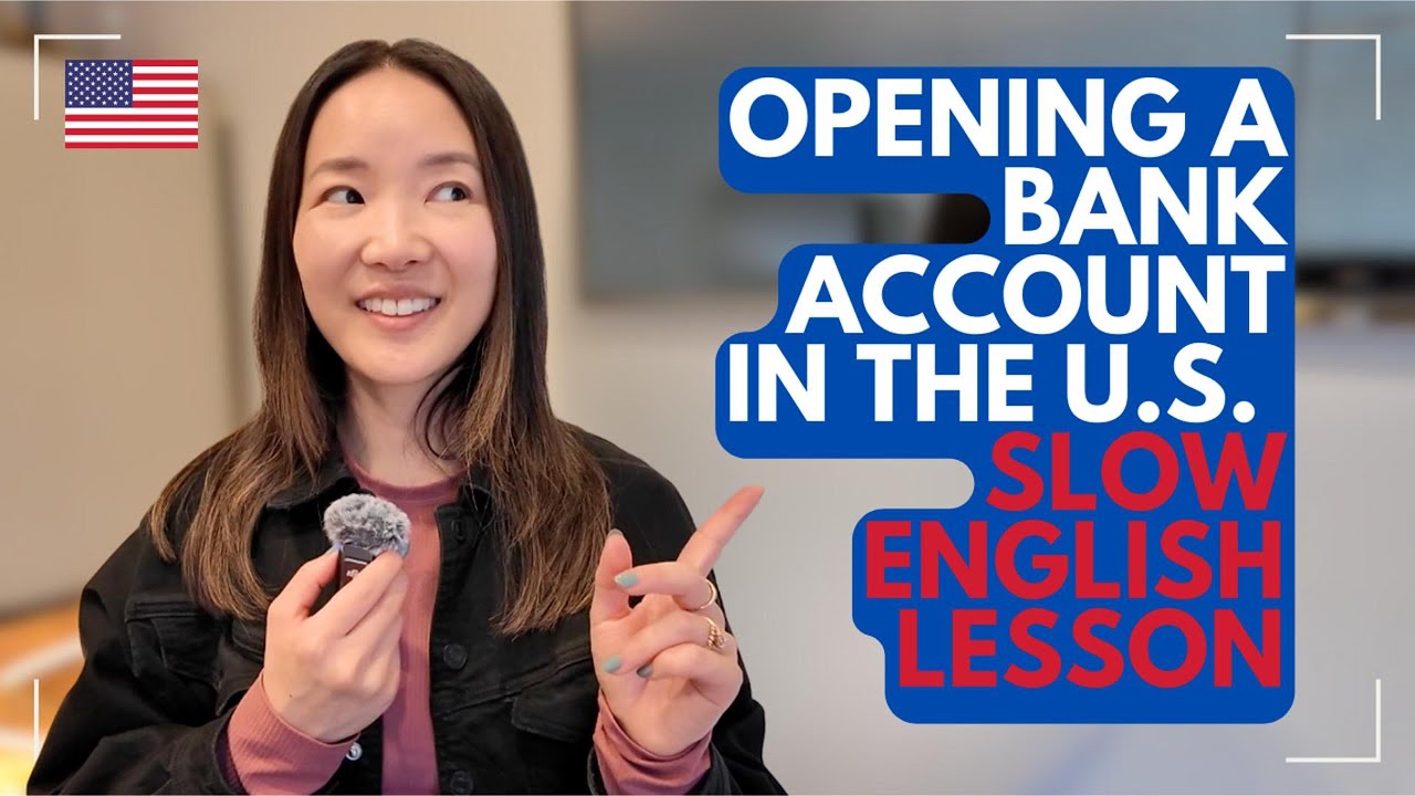 Opening a Bank Account in the U.S. 🇺🇸 | Slow English Vlog for Beginner English Learners