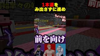 1本道をはみ出さずに進め！ #shorts #マイクラ #minecraft