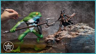 Shadows of the Murky Depths: Bullywug vs Bloodbone | AmazingTrungX DIY Epoxy Resin Diorama