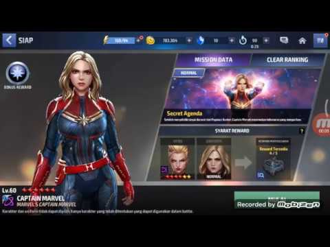 Marvel Future Fight Legendary Battle [Captain Marvel] : part 1 "Secret Agenda"