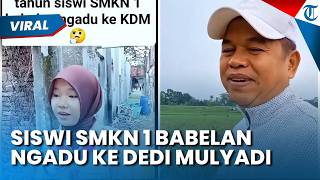 Ngadu ke KDM! Siswi SMKN 1 Babelan Bekasi Sedih Sekolahnya Mangkrak, Begini Respons Gubernur Jabar