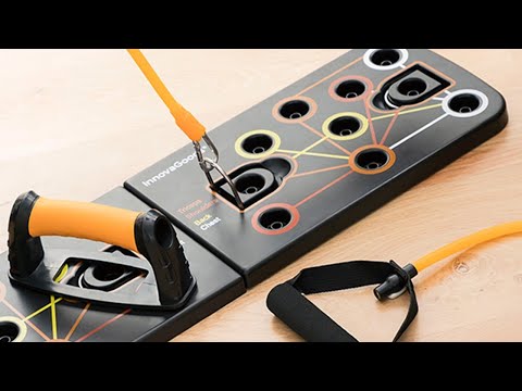 Liegestützbrett mit Widerstandsbändern - Second Medium